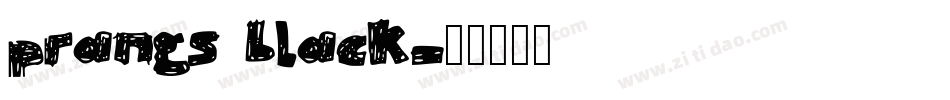 prangs black字体转换